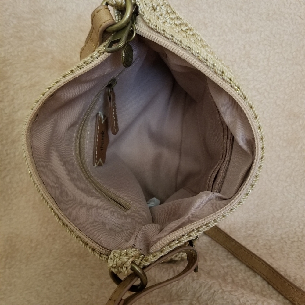 The Sak Reseda Mini Crochet Crossbody Bag | Bamboo Sparkle Malia Weave - Picture 9 of 12